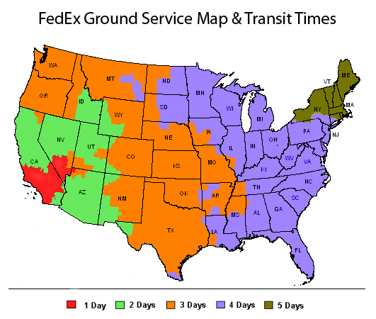 FedEx Ground Map